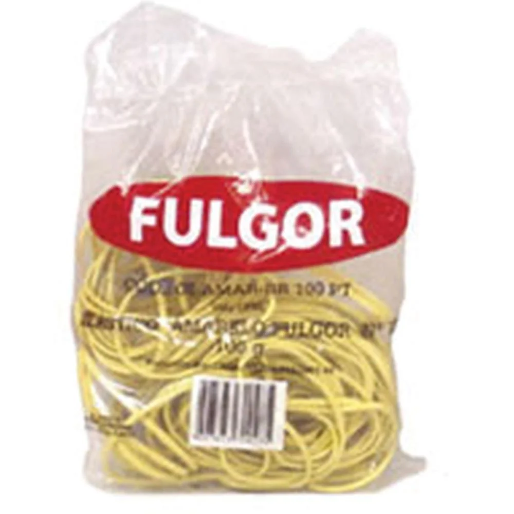 Elastico Amarelo Latex N.18 Pct/ 100G Fulgor (Pacote) - imagem 3