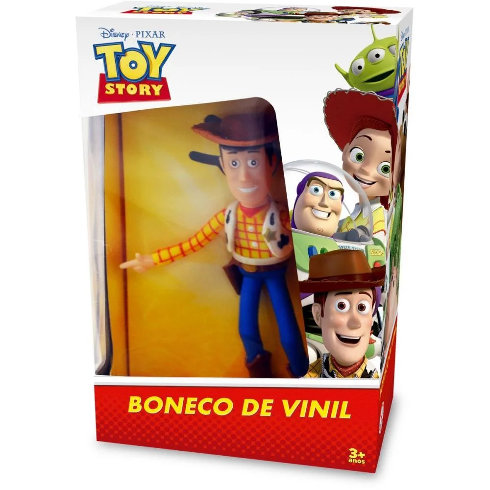 Boneco E Personagem Toy Story Woody Vinil 19Cm Lider (Unidade) - imagem 2