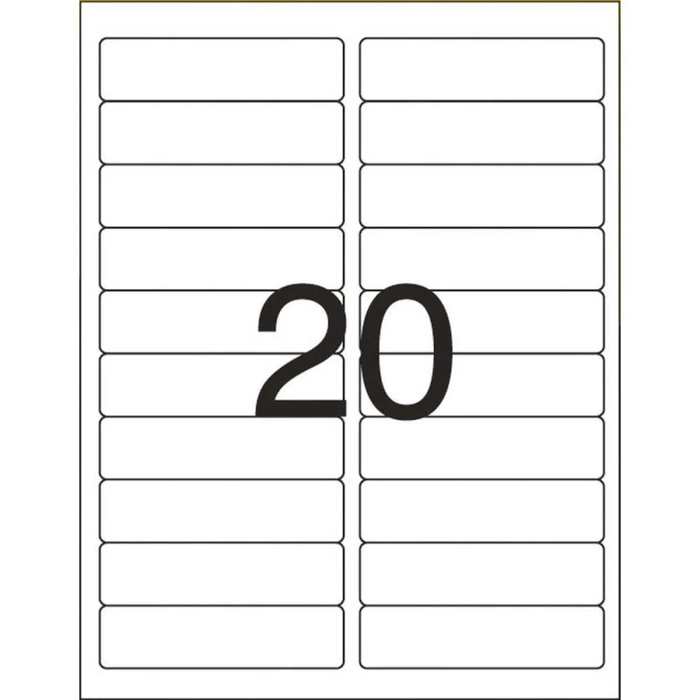 Etiqueta Carta 6281 25 Fls 25,4 X 101,6 Mm Pimaco (Ct.c/500) - imagem 4