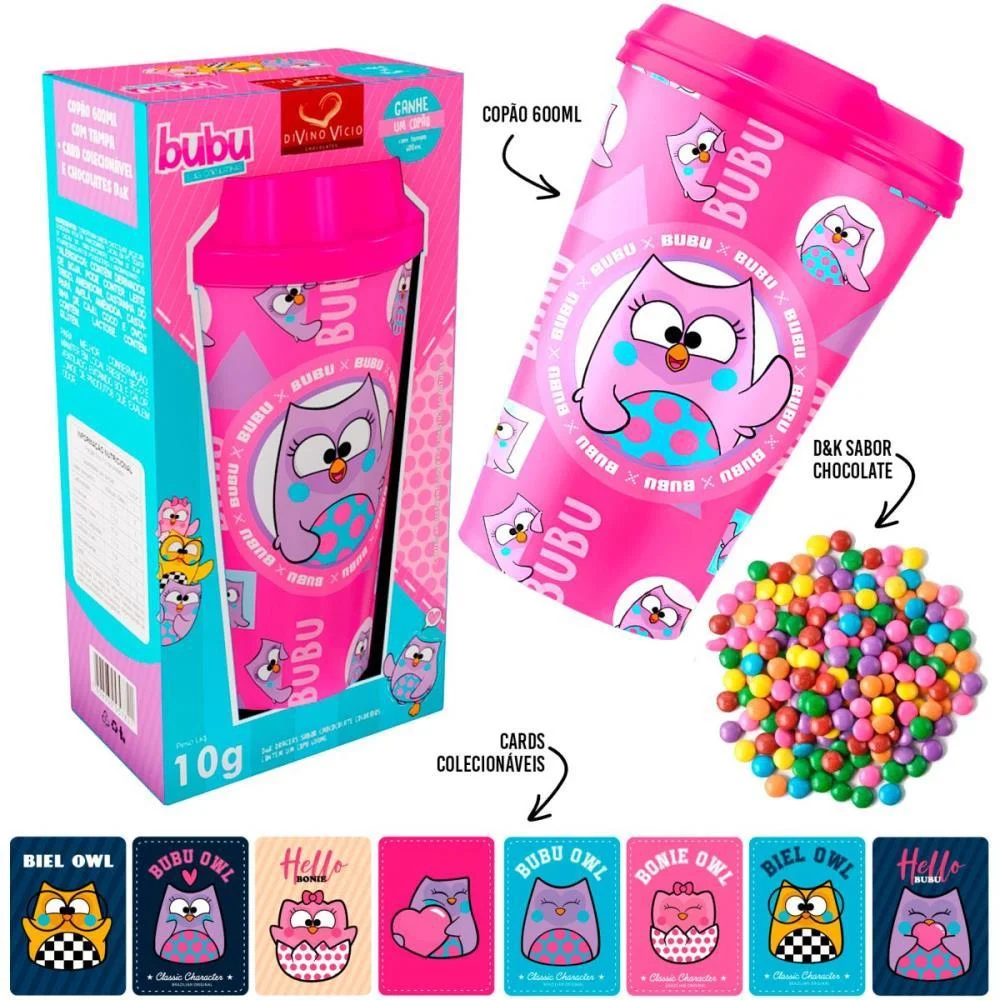 Doce Copao Bubu C/Surpresa 600Ml Divino Kids (Unidade) - imagem 2