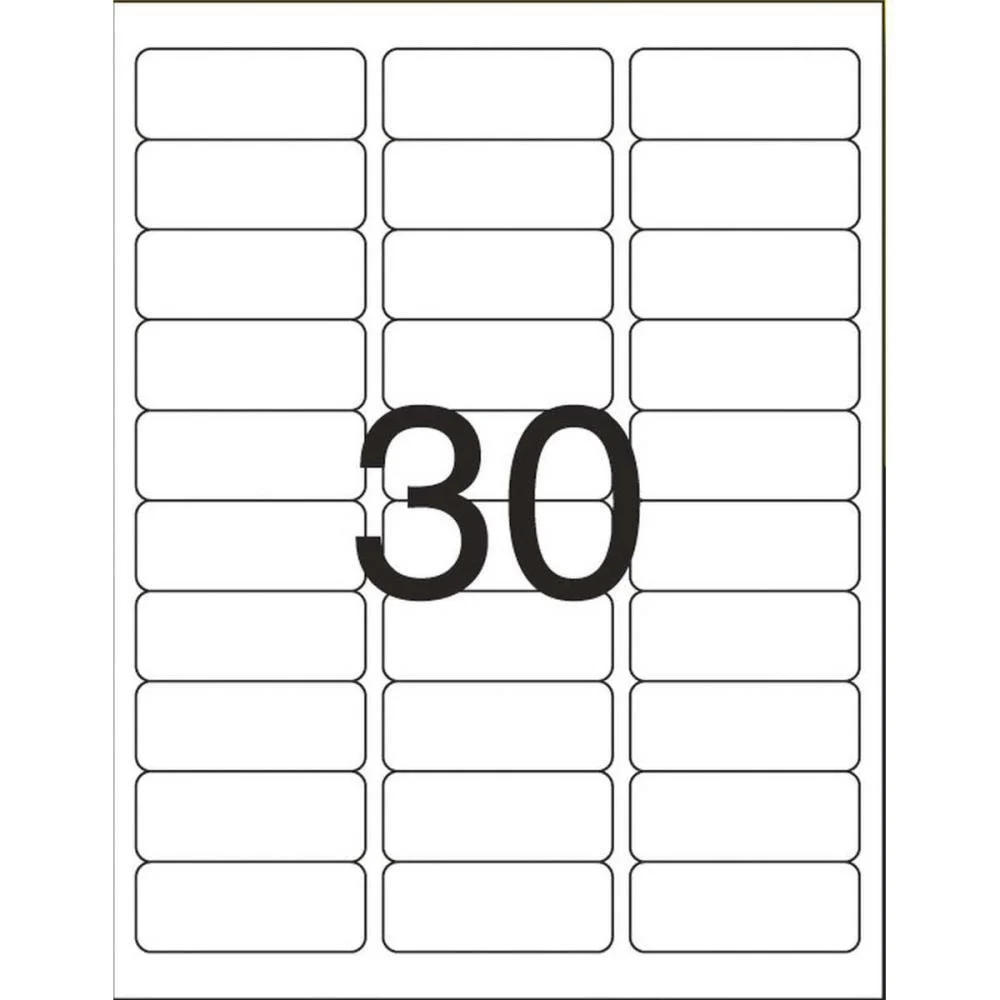 Etiqueta Carta 6080 10 Fls 25,4 X 66,7 Mm Pimaco (Ct.c/300) - imagem 4
