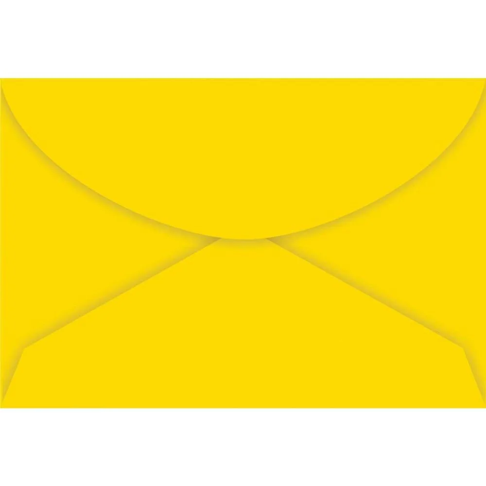Envelope Colorido Visita Amarelo Color Plus 80G. Foroni (Cx.c/100) - imagem 3