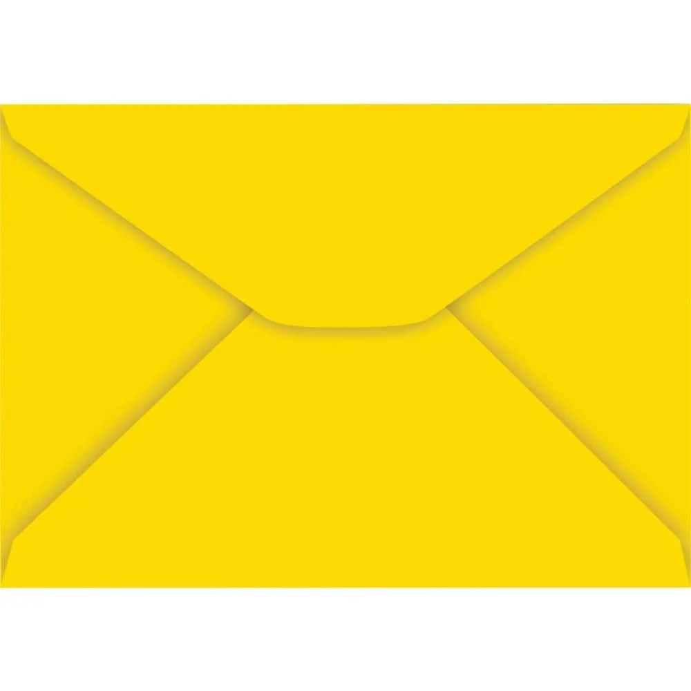 Envelope Colorido Carta 114X162Mm Amarelo 85G Foroni (Cx.c/100) - imagem 2