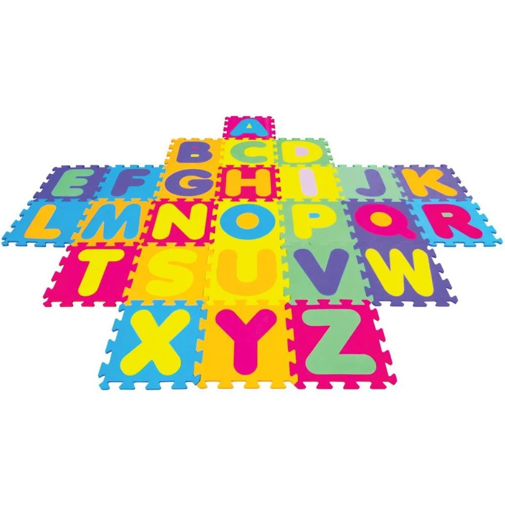 Brinquedo Pedagogico Eva Alfabeto 28X28Cm 5Mm 26 Pecas Evamax (Unidade) - imagem 2