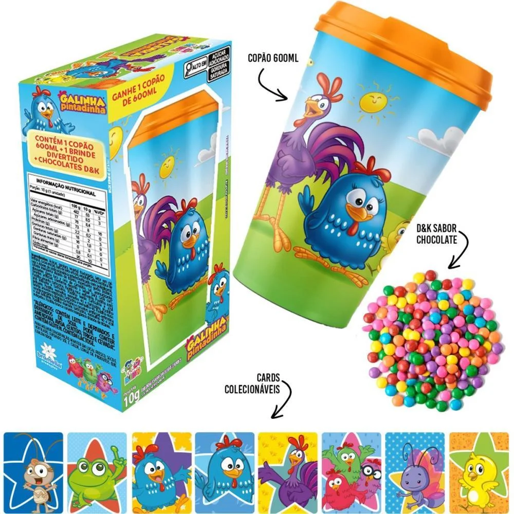 Doce Copao Galinha P. C/Surpr 600Ml Divino Kids (Unidade) - imagem 2