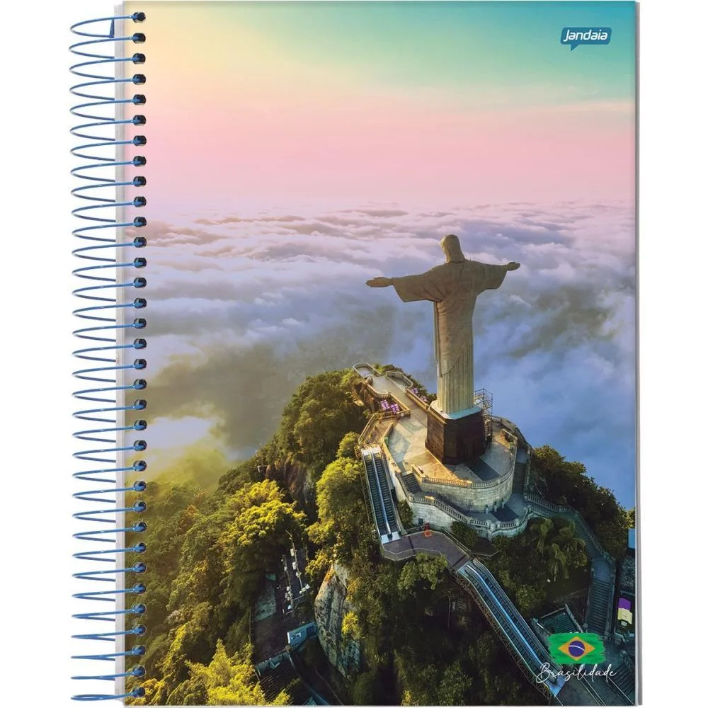 Caderno 01X1 Capa Dura Brasilidade 96Fls. Jandaia (Pct.c/04) - imagem 5