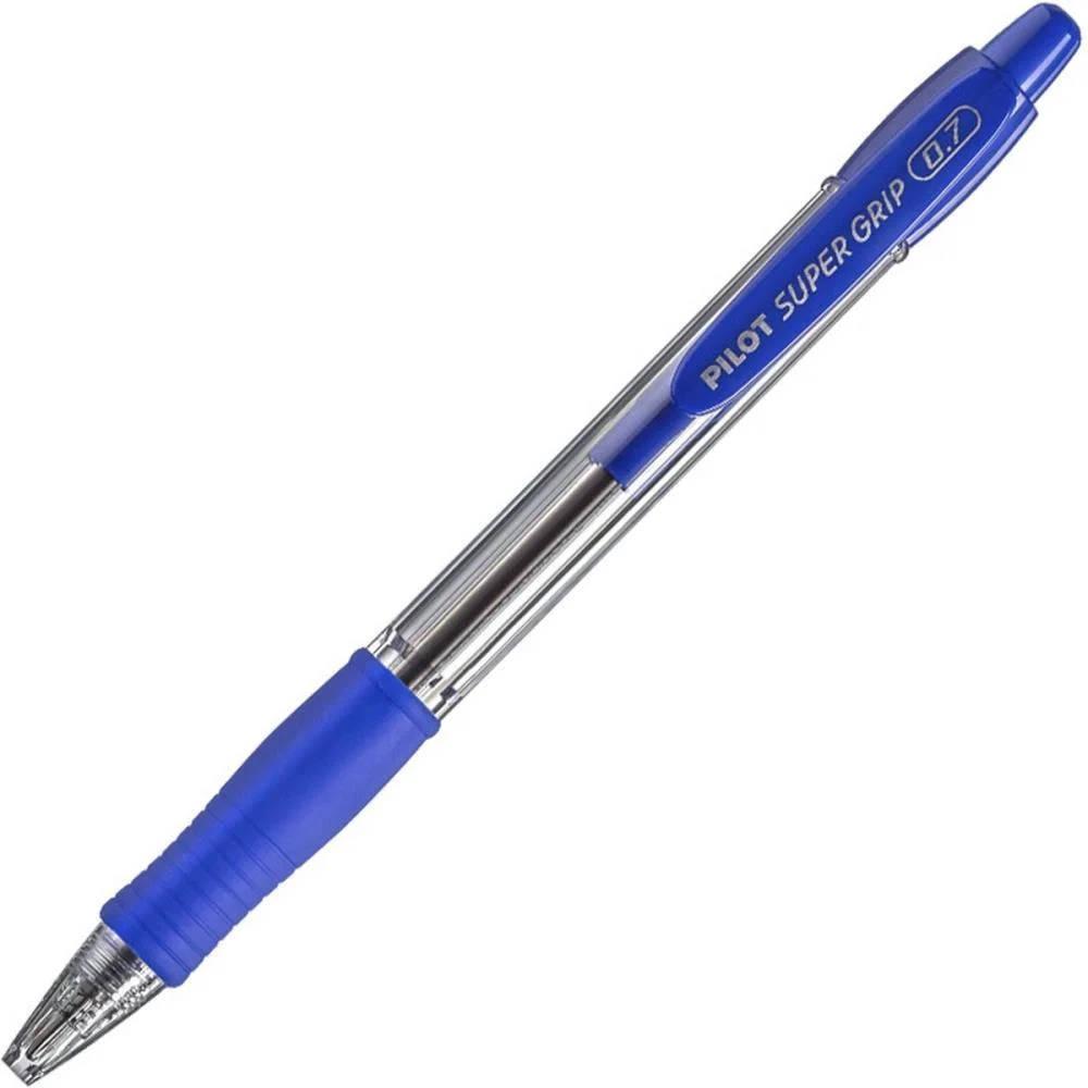 Caneta Esferografica Retratil Bpsg-S Supergrip 0.7Mm Azul Pilot (Cx.c/12) - imagem 4