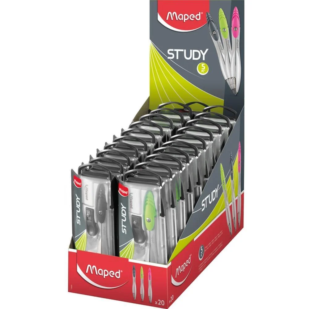 Compasso Study C/Estojo+5 Acessorios Maped (Estojo) - imagem 2