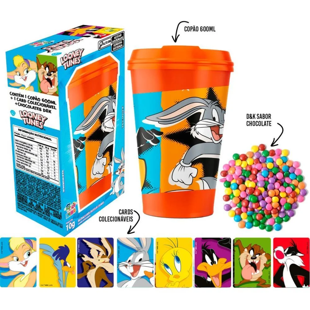 Doce Copao Looney Tunes C/Surp 600M Divino Kids (Unidade) - imagem 7