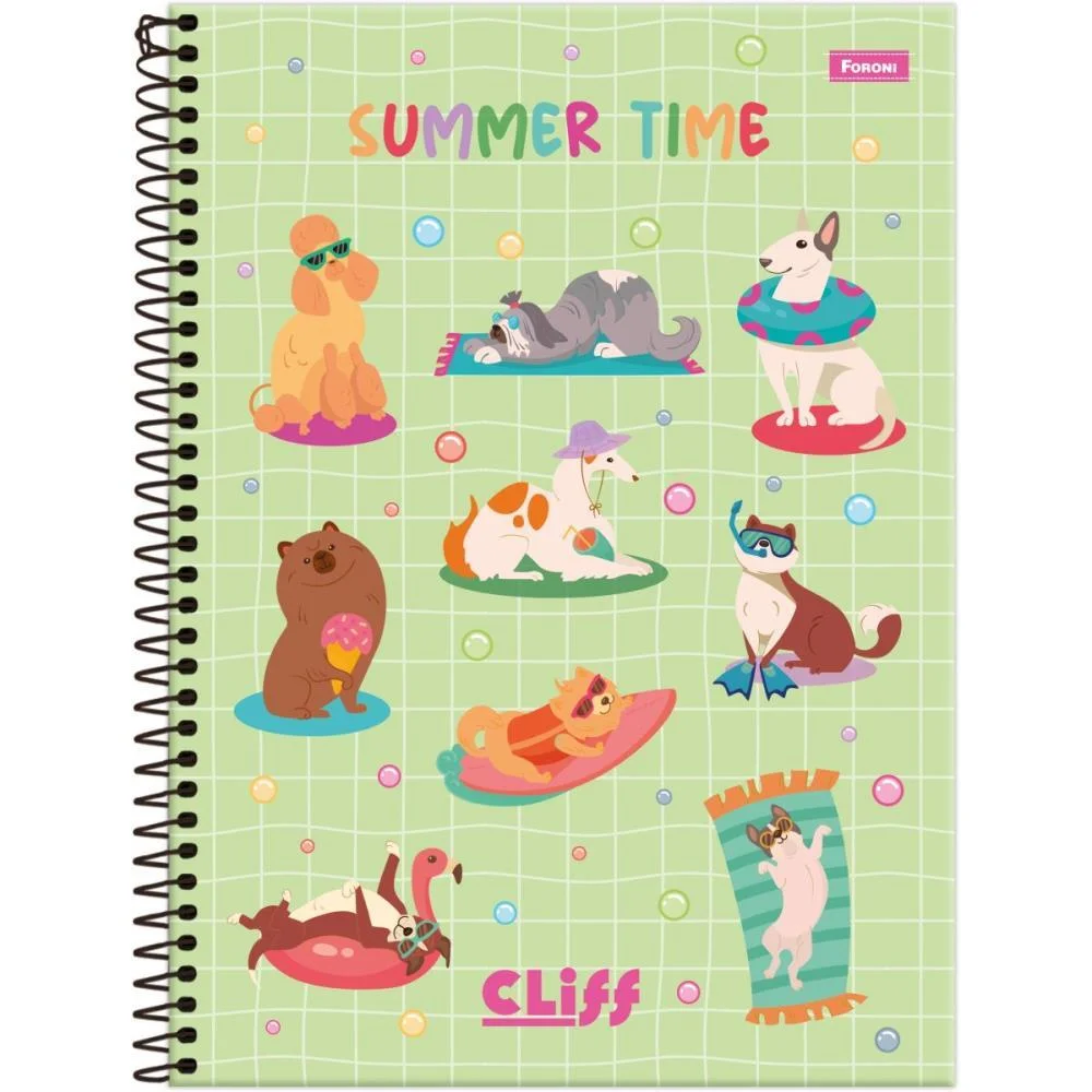Caderno Espiral 1/4 Capa Dura Cliff Feminino 80Fls. Foroni (Pct.c/05) - imagem 6