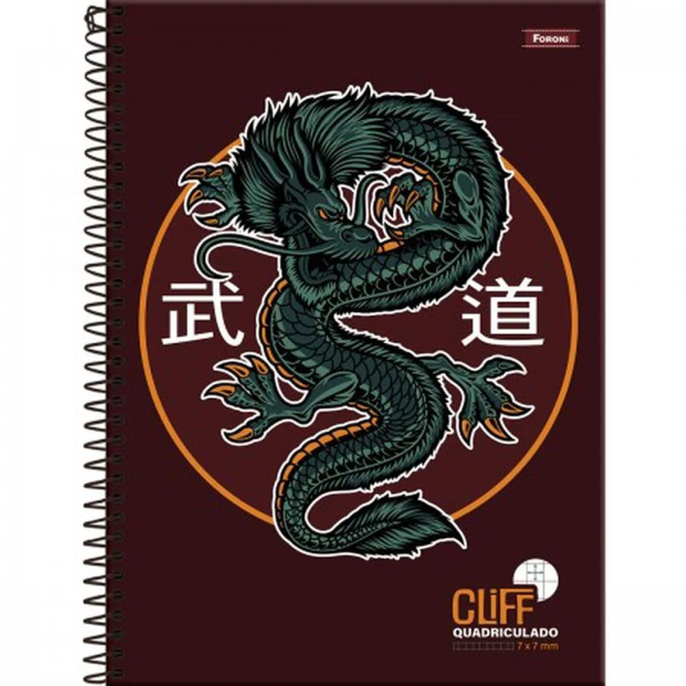 Caderno 12X1 Capa Dura Cliff Masculino 192Fls. Foroni (Pct.c/04) - imagem 4