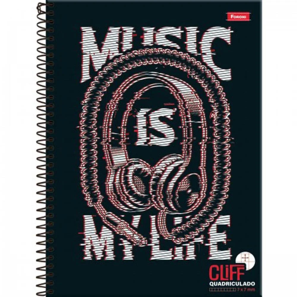 Caderno 15X1 Capa Dura Cliff Masculino 240Fls. Foroni (Pct.c/02) - imagem 2