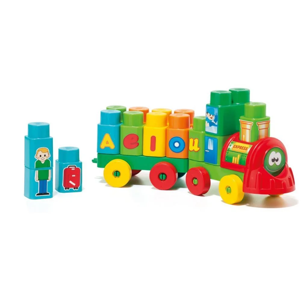 Brinquedo Educativo Trenzinho Baby Land 28 Blocos Cardoso Toys (Unidade) - imagem 3
