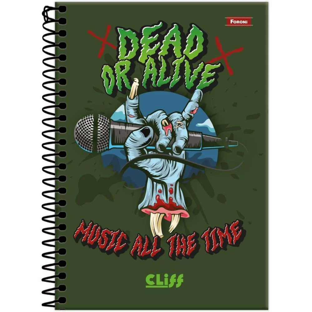 Caderno 20X1 Capa Dura Cliff Masculino 320Fls. Foroni (Pct.c/02) - imagem 4