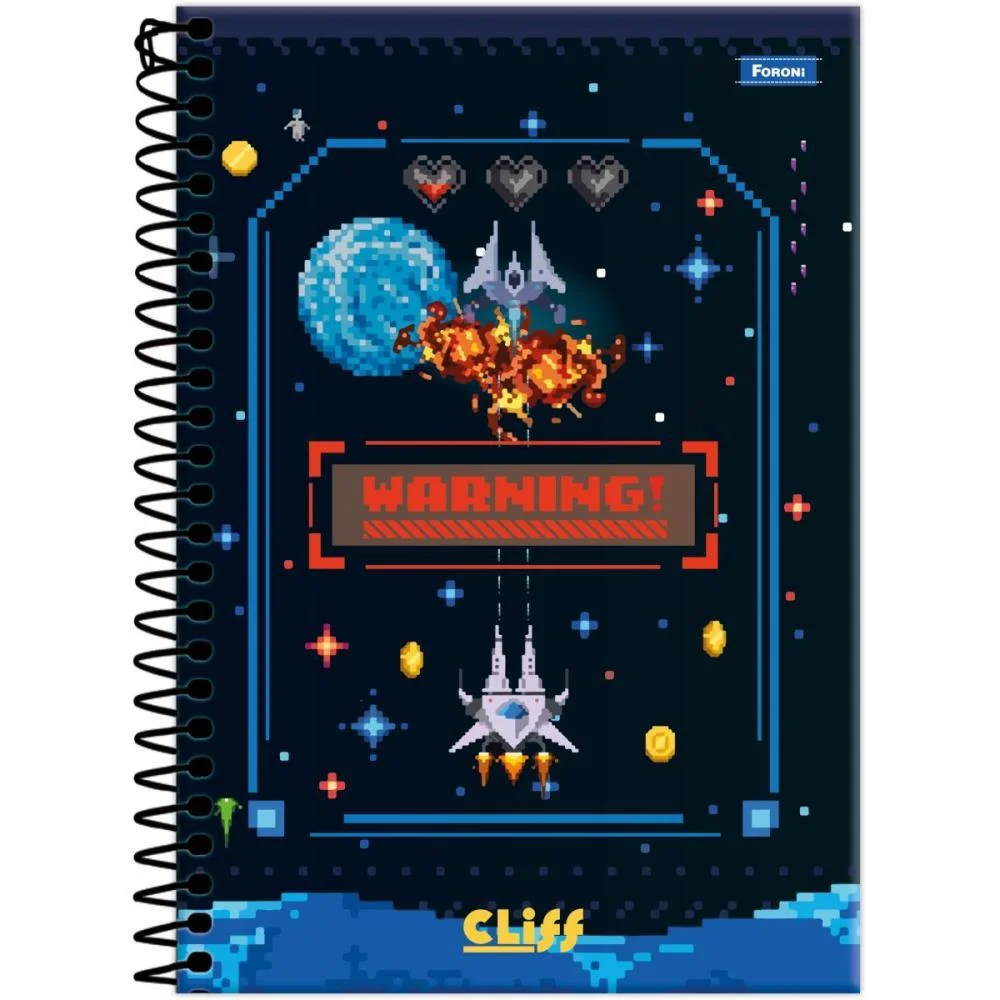 Caderno 20X1 Capa Dura Cliff Masculino 320Fls. Foroni (Pct.c/02) - imagem 5