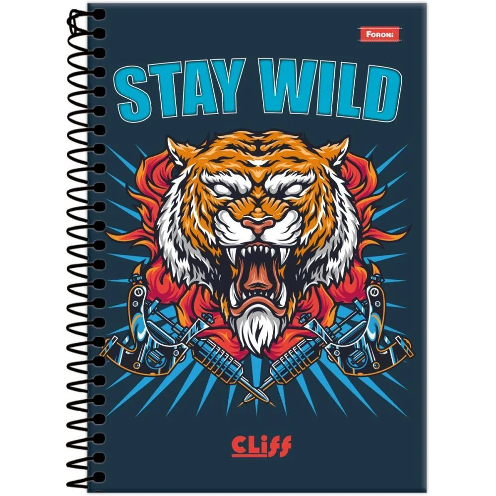 Caderno 20X1 Capa Dura Cliff Masculino 320Fls. Foroni (Pct.c/02) - imagem 6