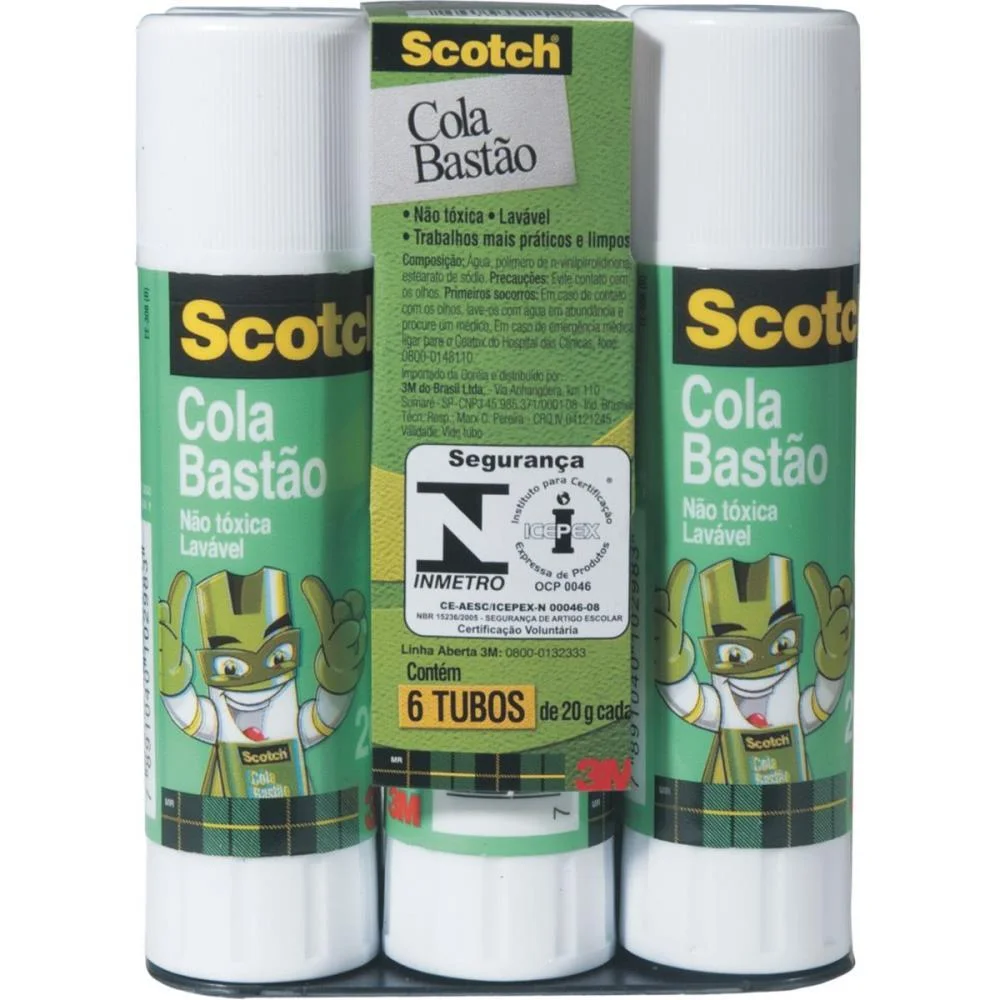 Cola Em Bastao Scotch 20G 3M (Pct.c/06) - imagem 2