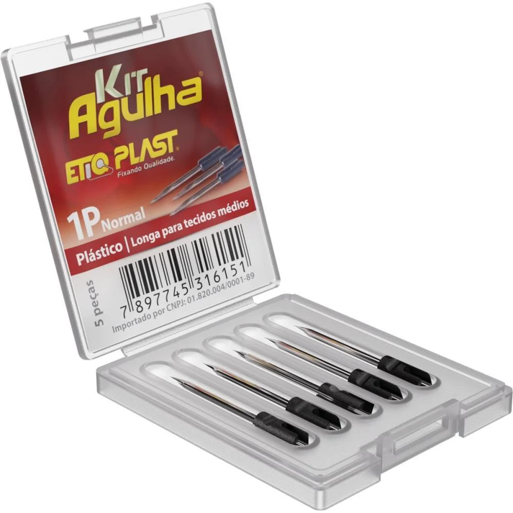 Agulha Aplicador Tag Fix Kit C/5 Agulhas Plasticas 1P Etiq Plast (Kit) - imagem 2