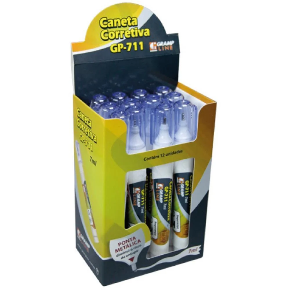 Caneta Corretiva 7Ml Gp-711 Metal Gramp Line (Cx.c/12) - imagem 6