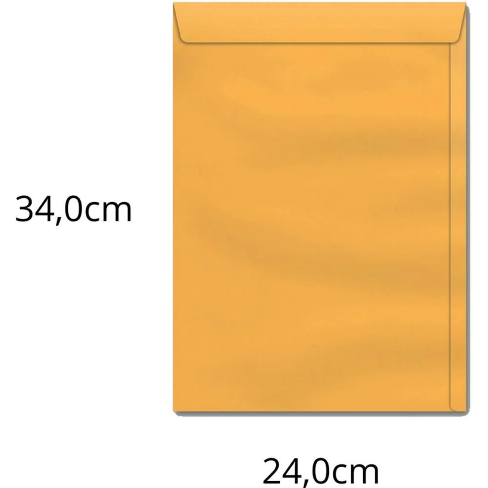 Envelope Saco Ouro 240X340 80Grs. Ko 34 Scrity (Cx.c/100) - imagem 3
