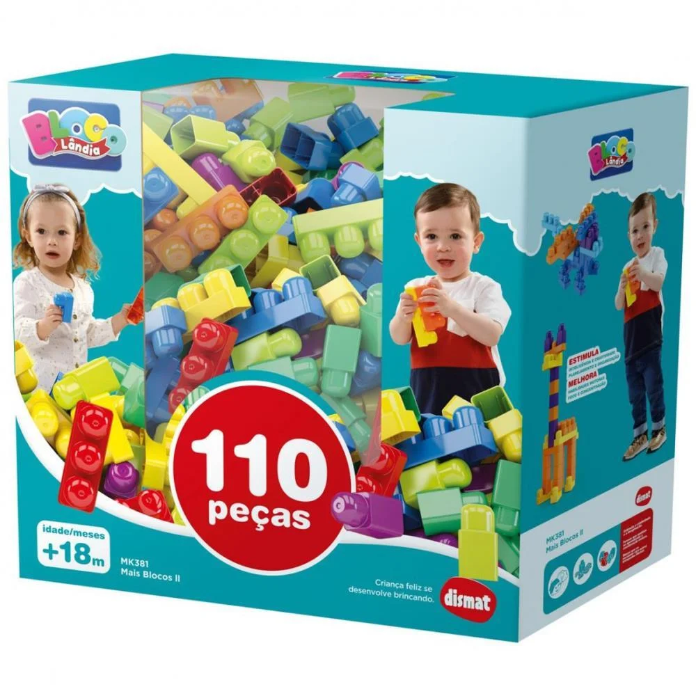 Brinquedo Para Montar Mais Blocos 2 Dismat (Unidade) - imagem 4