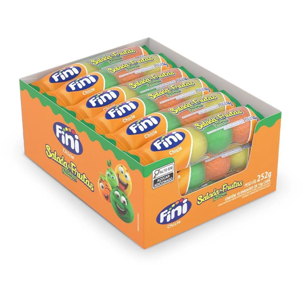 Doce Chicle Salada De Frutas 14G Fini (Dp.c/18) - imagem 3
