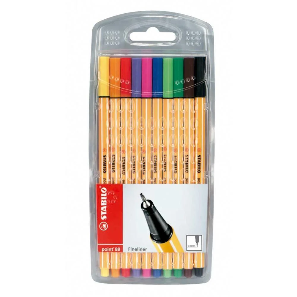 Caneta Stabilo 88/10 Point 10 Cores Sertic (Estojo) - imagem 2