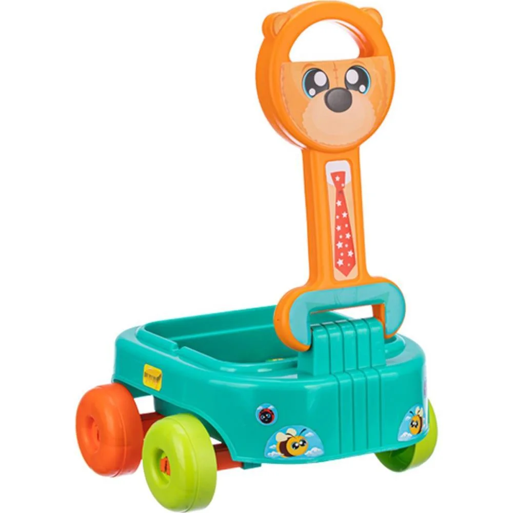 Brinquedo Para Montar Carrinho De Puxar Urso C/Bloco Gulliver (Unidade) - imagem 3