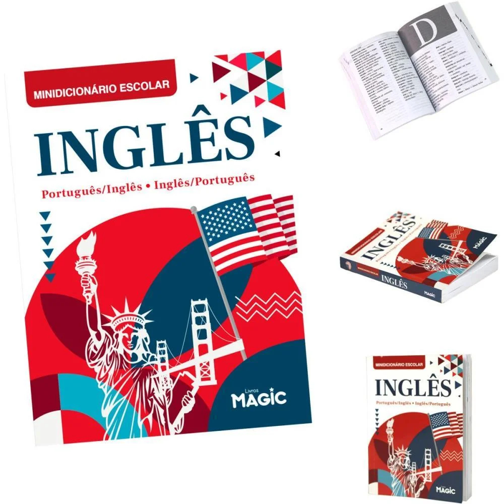 Dicionario Mini Ingles Port/Ingles Nova Ortograf 352P Magic Kids (Unidade) - imagem 2