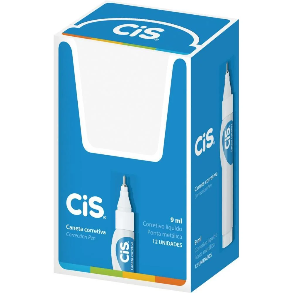 Caneta Corretiva Cis Correction Pen 9Ml Metal Sertic (Cx.c/12) - imagem 3