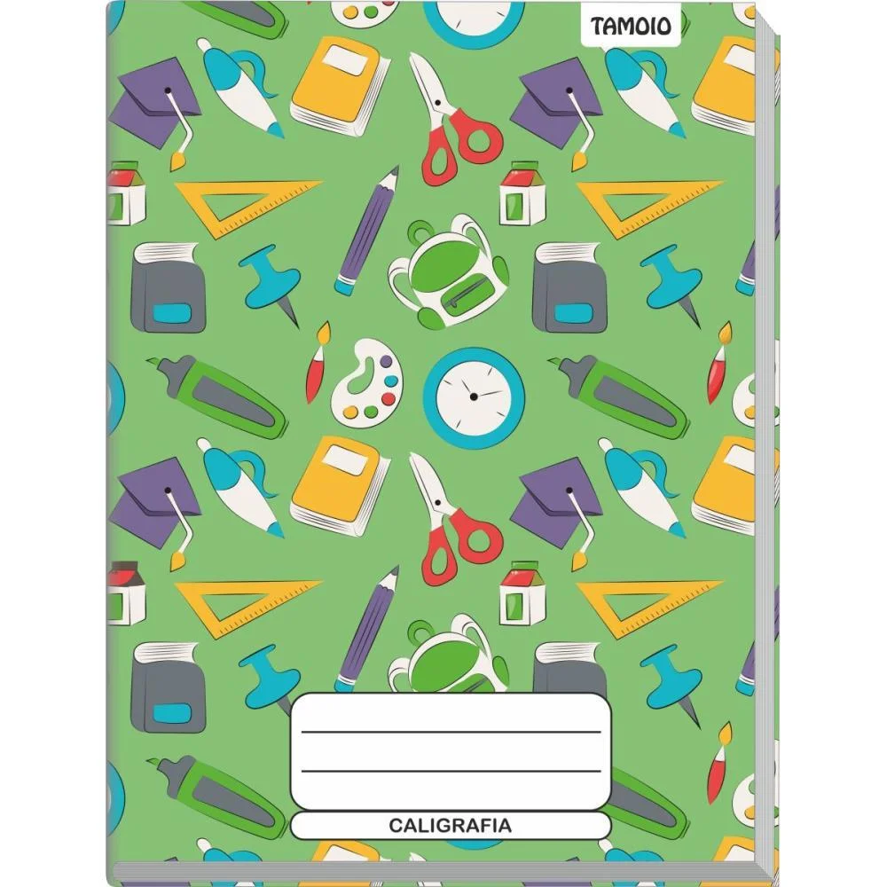 Caderno Caligrafia Capa Dura Decorado 48F Univ Broch.vertic Tamoio (Pct.c/05) - imagem 6