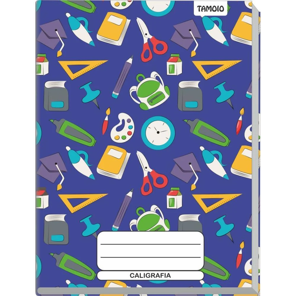 Caderno Caligrafia Capa Dura Decorado 48F 1/4 Broch.vertica Tamoio (Pct.c/05) - imagem 7