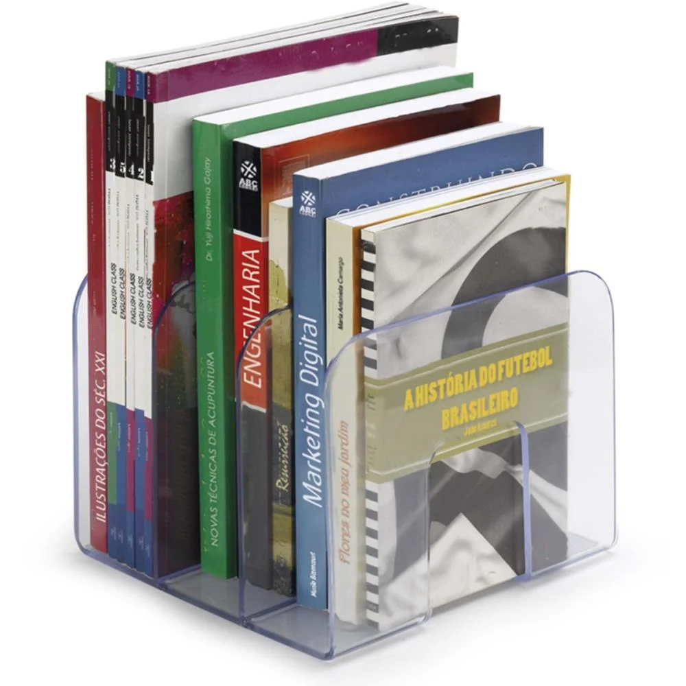 Acessorio Para Mesa Organizador De Livros Cristal Maxcril (Unidade) - imagem 4