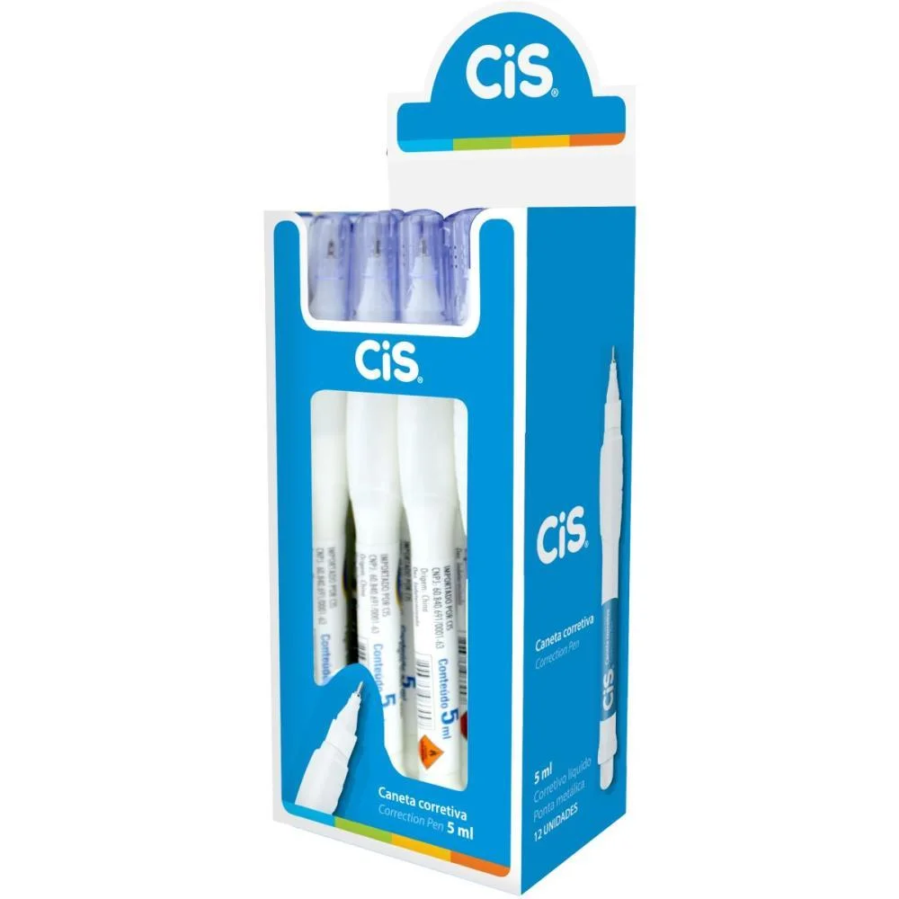 Caneta Corretiva Cis Correction Pen 5Ml Metal Sertic (Cx.c/12) - imagem 2