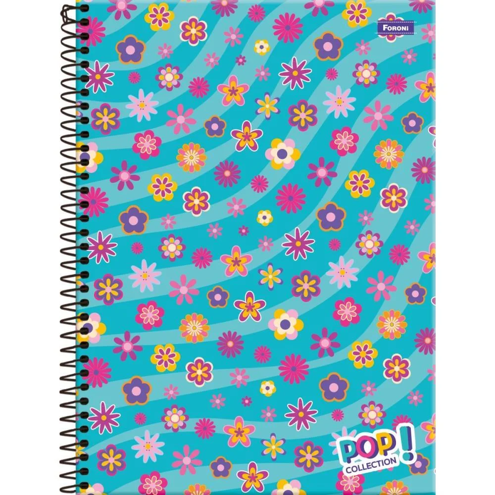Caderno 10X1 Capa Dura Pop Collection 200 Folhas Foroni (Pct.c/04) - imagem 3