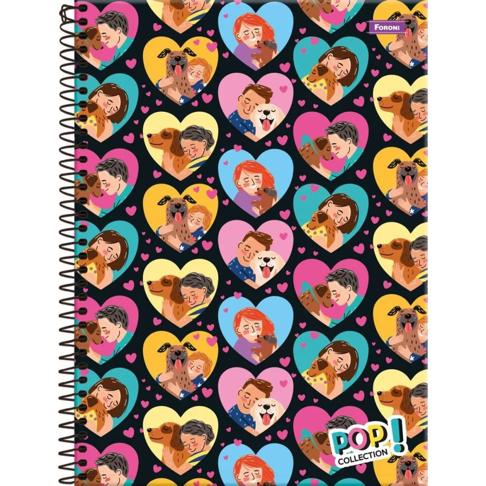 Caderno 10X1 Capa Dura Pop Collection 200 Folhas Foroni (Pct.c/04) - imagem 5