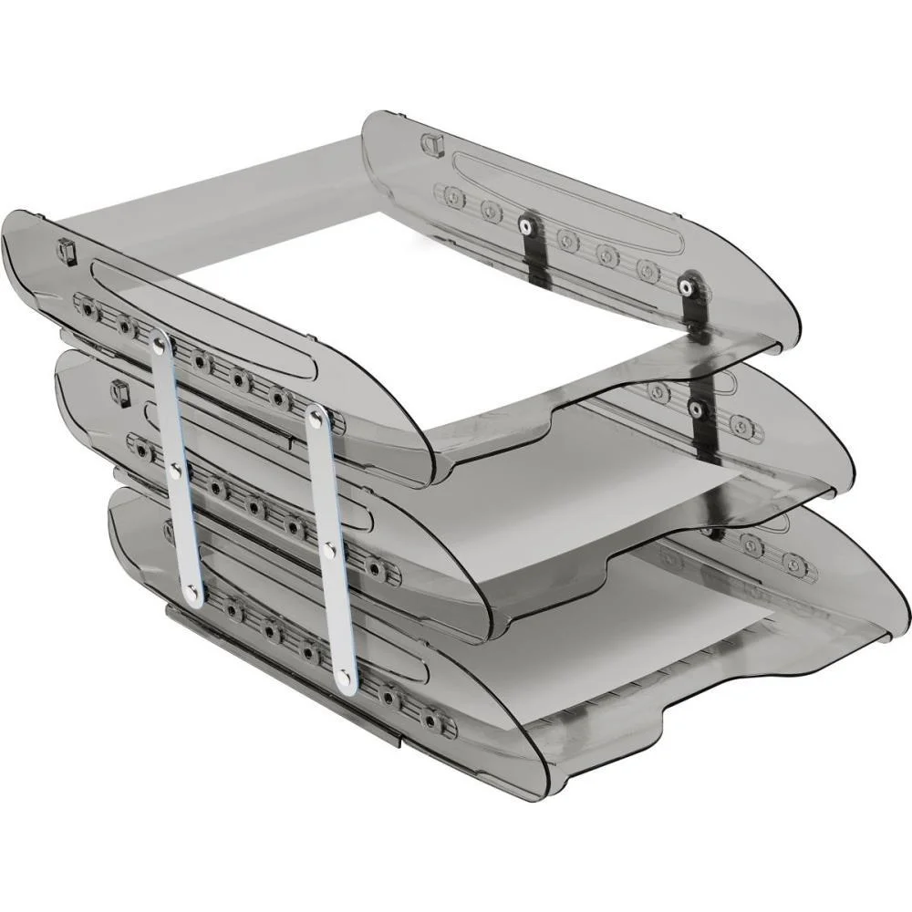 Caixa Correspondencia Tripla Super X Fume Articulada Acrimet (Unidade) - imagem 2