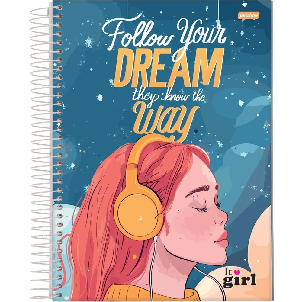 Caderno 10X1 Capa Dura It Girl 200Fls. Jandaia (Pct.c/04) - imagem 6