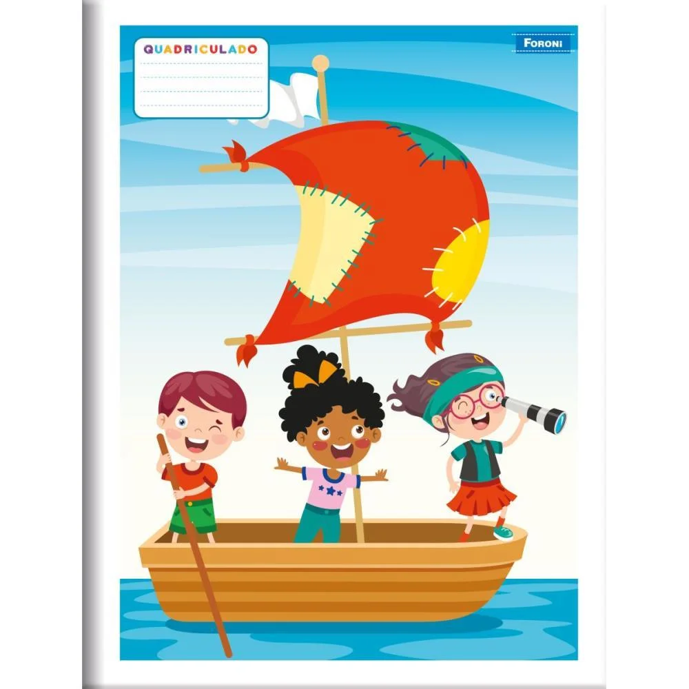 Caderno Quadriculado 1/4 06X06Mm 40F Brochura Flexivel Foroni (Pct.c/20) - imagem 4