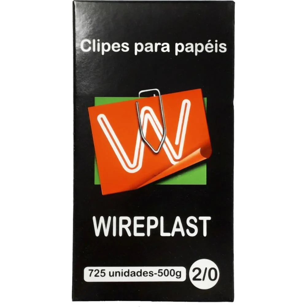 Clipe Galvanizado Aco 2/0 500G Wireplast (Caixa) - imagem 2