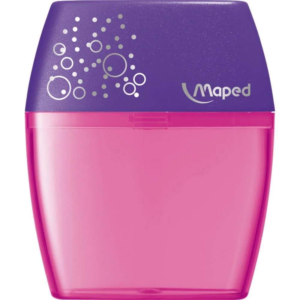 Apontador Com Deposito 2 Furos Shaker Plastico Cores Sortidas Maped (Cx.c/20) - imagem 5