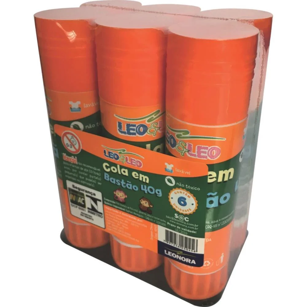 Cola Em Bastao Leoleo 40G Leonora (Pct.c/06) - imagem 2