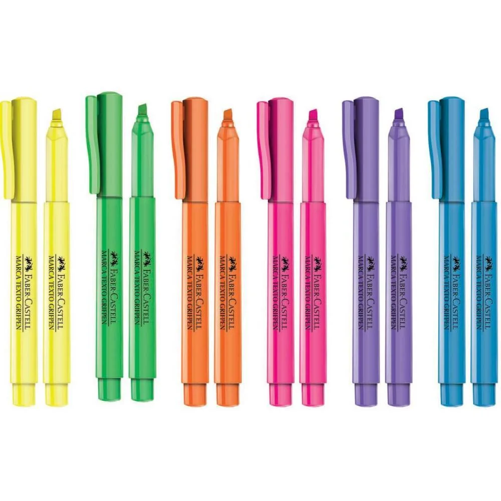 Caneta Marca Texto Grifpen Laranja Faber-Castell (Cx.c/12) - imagem 2