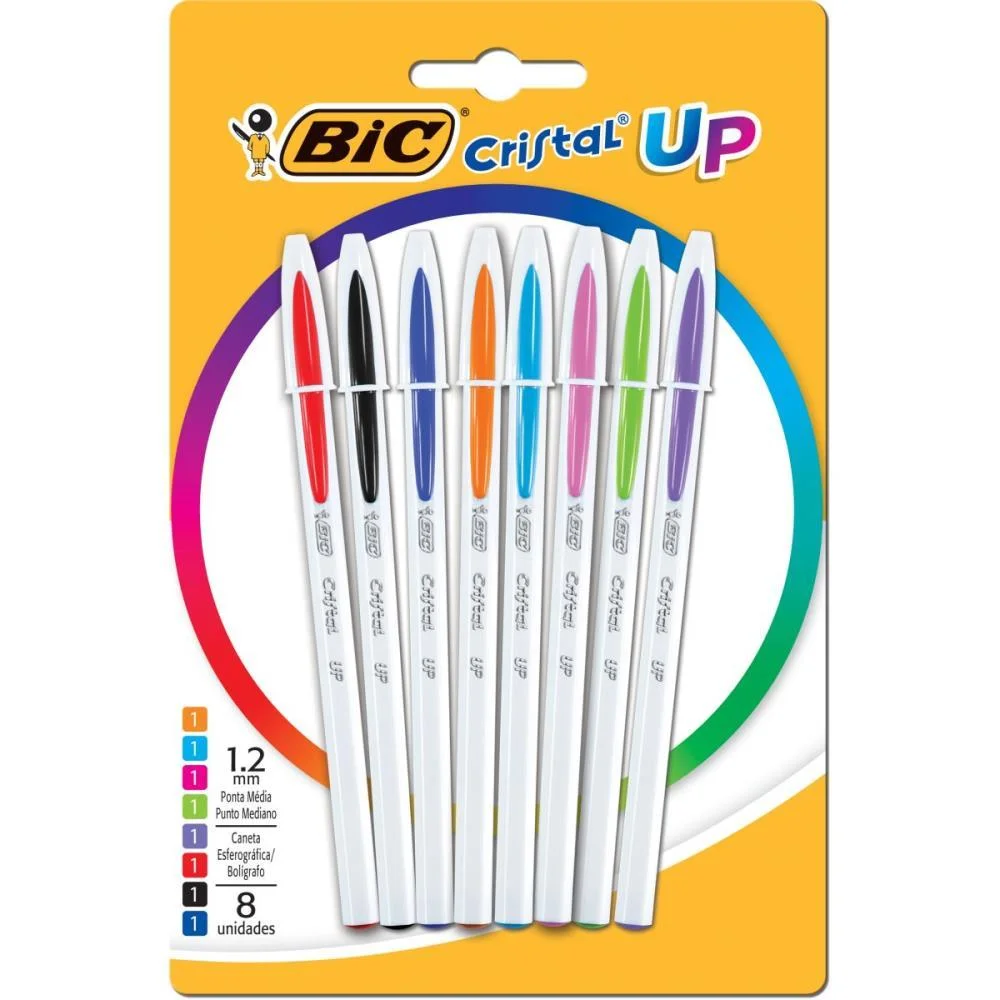 Caneta Esferografica Cristal Up Colors 08 Cores Bic (Bl.c/08) - imagem 3