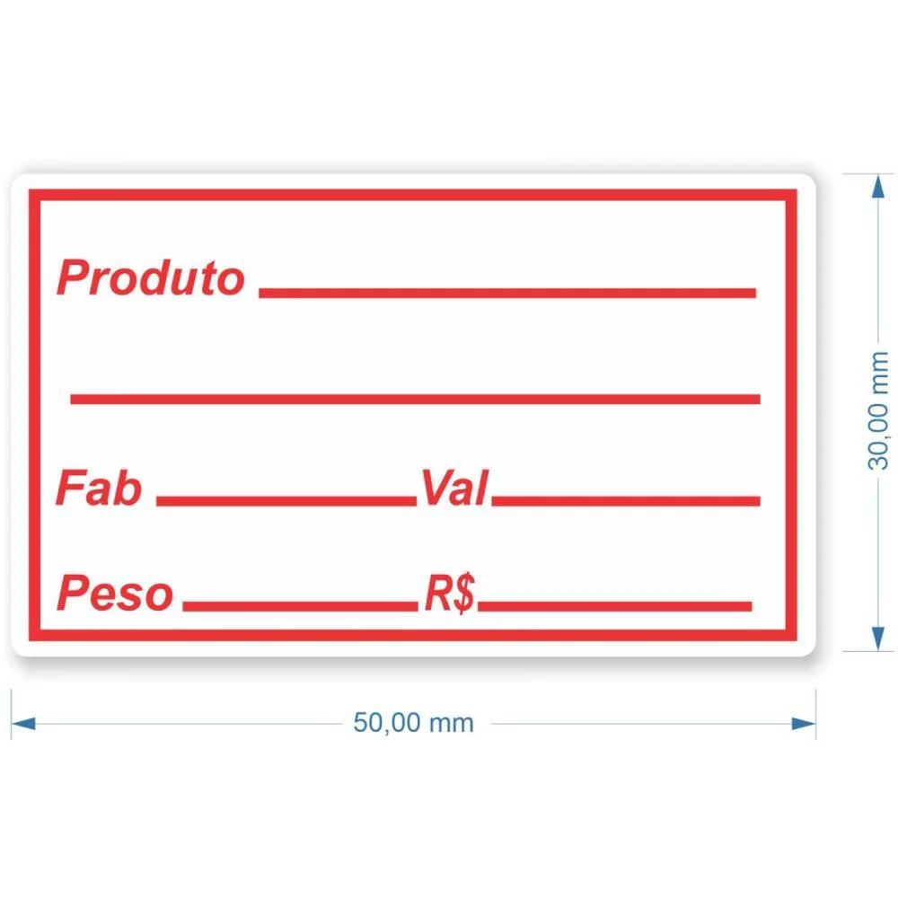 Etiqueta Adesiva Validade/Fabricacao C/100 Etiq Grespan (Pct.c/05) - imagem 3