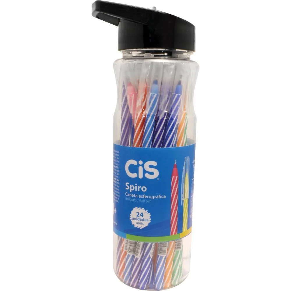 Caneta Esferografica Cis Spiro 0,7Mm Cores Sort. Sertic (Pote-24) - imagem 2