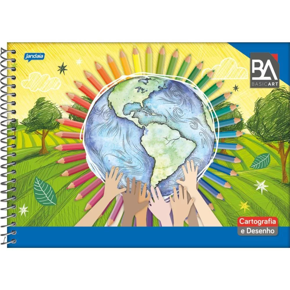 Caderno Desenho Universitario Basic Art 96Fls. Esp. Horiz. Jandaia (Pct.c/05) - imagem 4
