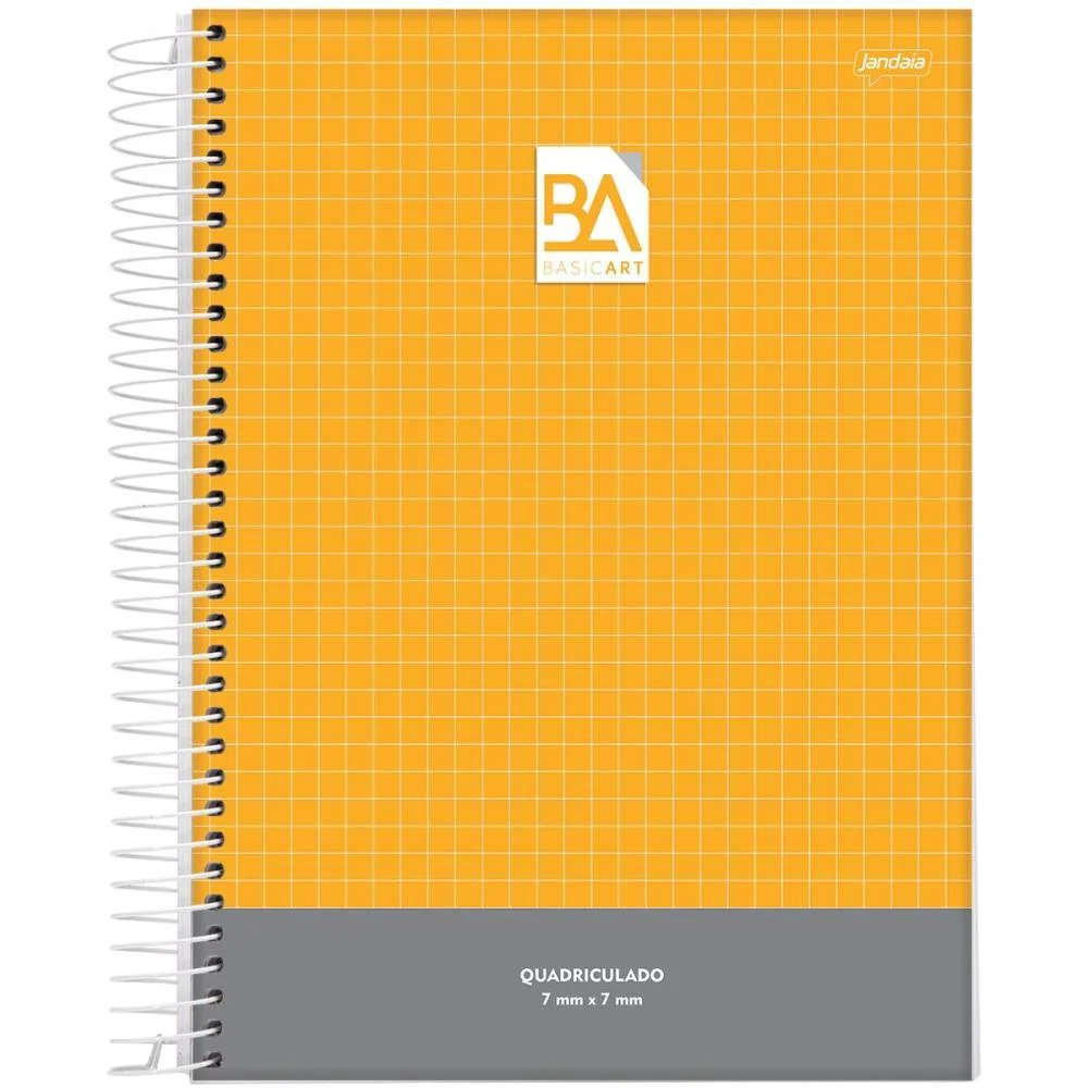 Caderno Quadriculado Univers. 7X7Mm 96F Esp.cd Basic Art Jandaia (Pct.c/04) - imagem 2