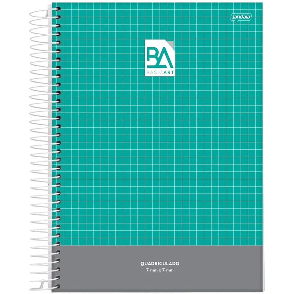 Caderno Quadriculado Univers. 7X7Mm 96F Esp.cd Basic Art Jandaia (Pct.c/04) - imagem 6
