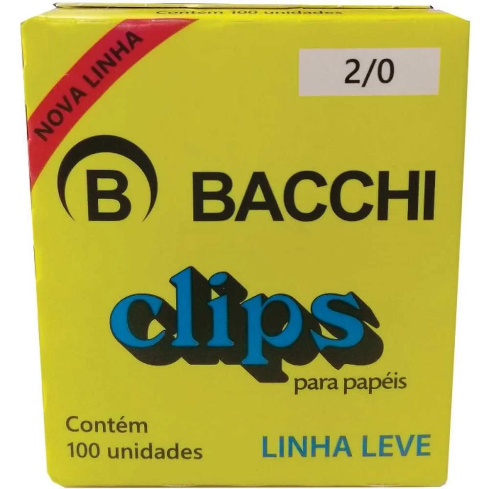 Clipe Galvanizado Aco 2/0 Linha Leve C/100 Unid. Bacchi (Pct.c/10) - imagem 3